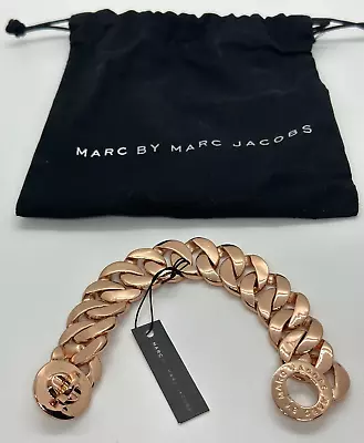 Marc By Marc Jacobs RoseGold Tone Katie Logo Link Bracelet One Size - M3PE530 • $49.99