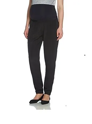 Mamalicious Women Megane Woven Loose Pants Harem Maternity Trousers UK 3 Size M • £7.49