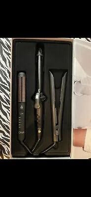 NEW DNA Hair Tools Ceramic Hair Styling Comb Curling Iron Flat Iron Set • $260