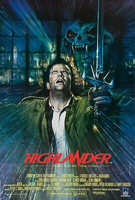 HIGHLANDER RETRO 80s MOVIE POSTER Classic Greatest Cinema Wall Art Print A4 • £3.75