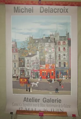 1986 Michel Delacroix Gallery Paris Le Quartier Latin Lublin Graphics Signed • $263.11