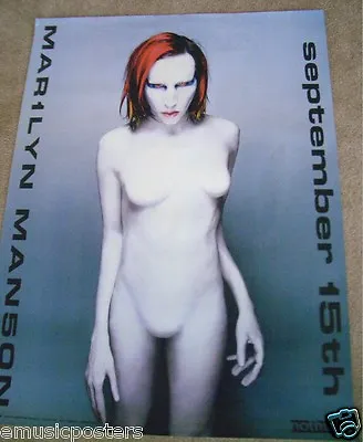  MARILYN MANSON  MECHANICAL ANIMALS - SEPTEMBER 15th  GIANT U.S. PROMO POSTER • $39.39