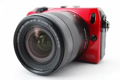 Canon EOS M 18.0MP 18-55mm Lens Kit Red [Exc W/8GB SDStrap Japan [903] • $702.56