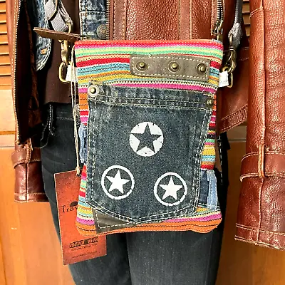 £33.94 • Buy Boho Style 3 Star Travel Crossbody Messenger Bag