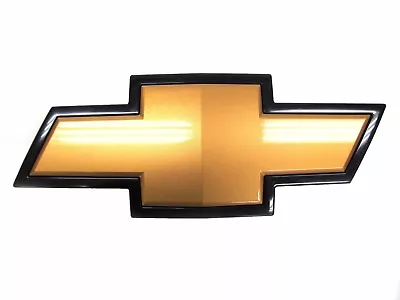 OEM NEW Front Grille Bowtie Emblem Badge Gold Black 07-13 Silverado 22829421 • $57.68