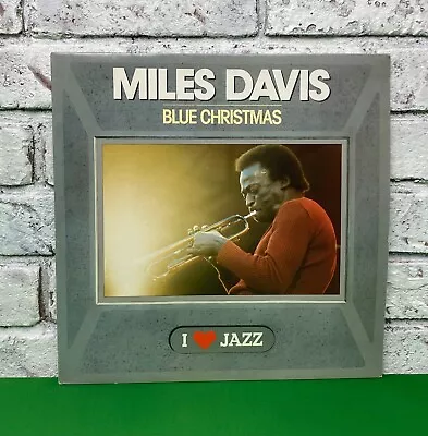 Vintage 1983 Miles Davis - Blue Christmas LP  I Love Jazz 12in Vinyl Record • $19.95