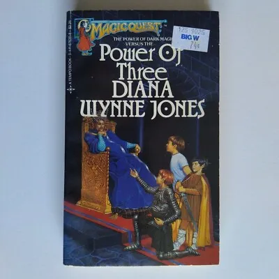Magic Quest #9- Power Of Three By Diana Wynne Jones (1984 Vintage Fantasy Pback) • $14.95