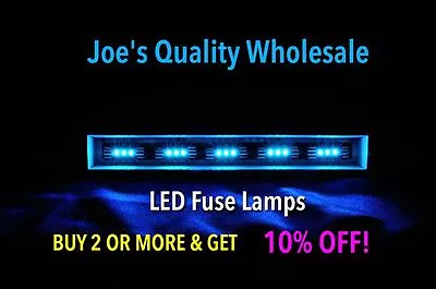 (50)COOL BLUE 8V LED FUSE LAMPS -RECEIVER DIAL 2270 4430 2385 4220/METER Marantz • $37.90