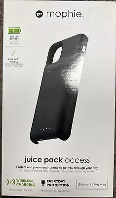 Mophie Juice Pack Access IPhone 11 Pro Max (6.5 ) 2200mAh Battery Case BLACK • $10.99