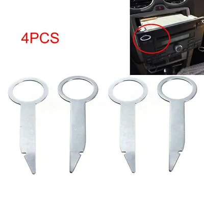 4Pcs Car Radio Audio Stereo Removal Release Pry Open Tool Keys For Volkswagen • £3.23