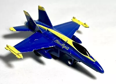 X-Planes US Navy F-18 Hornet Blue Angel Jet Diecast Toy 4”x 3.25” Used Pullback • $5