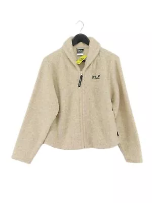 Jack Wolfskin Women's Jacket UK 14 Cream Polyester • £34.50