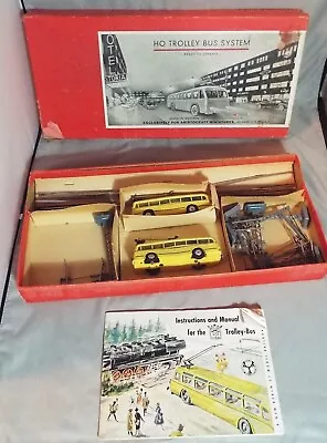 Vintage Toy Aristo-craft Ho Electric Trolley Bus System Made In West Germany Box • $56