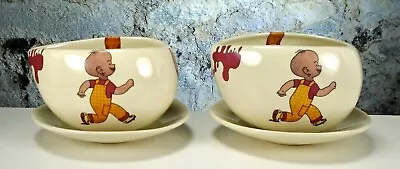 Lot Of 2 Max Brenner Hot Chocolate Hug Mug & Saucer Sets  • $29.99