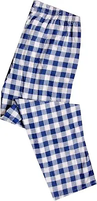 NEW YORK AVE Men's Pajama Pants - Cotton Blend Plaid Lounge & Sleep Bottoms • $10.99