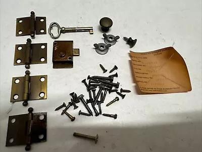 HOWARD MILLER GRANDFATHER CLOCK VINTAGE HARDWARE SET Key Hinges Lock • $19.99