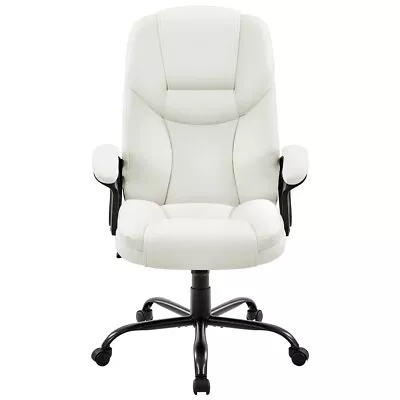 PU Leather Office Chairs Ergonomic Computer Chairs Sturdy Swivel Big And Tall • $89.98
