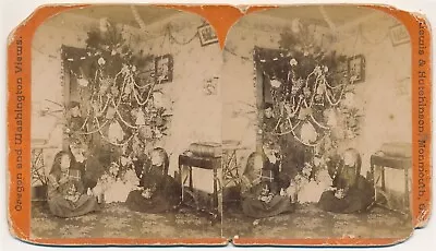 OREGON SV - Monmouth Interior - Family At Christmas - Lewis 1880s • $37
