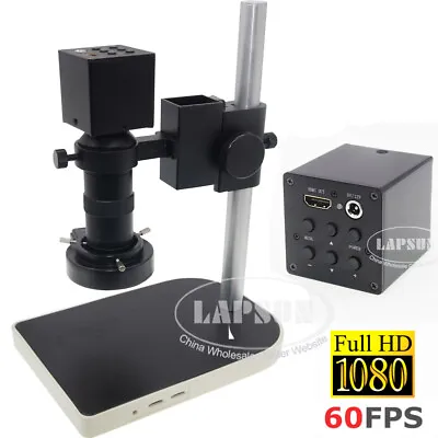 8X-100X ZOOM 1080P FHD 60FPS HDMI C-mount Industry Microscope Camera Full Set  • $129
