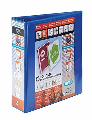 Premium Elba Presentation A4 Lever Arch Files Blue Plastic 1 Folder 400008438 U • £17.01