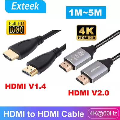 $10.99 • Buy Premium HQ HDMI Cable V2.0 V1.4 3D Ultra HD TV 4K 2160P  1080P Ethernet HEC ARC