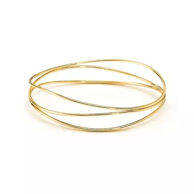 Tiffany Elsa Peretti Wave Gold Bangle Bracelet • $1900