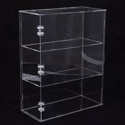 3-Tiers Acrylic Display Case Figures Dolls Models Storage Cases Boxes Dustproof  • $35.15