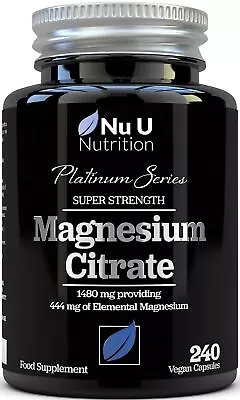 £17.97 • Buy Magnesium Citrate Vegan Capsules 444mg Magnesium Capsules Not Tablets