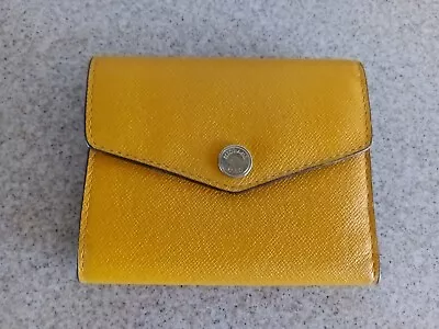 Michael Kors Sunshine Yellow Fold Over Wallet Has Back Outside Pocket  • $14.99