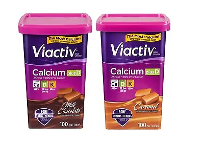 Viactiv Calcium Supplement Soft Chews Milk Chocolate & Caramel 200 Count • $53.37