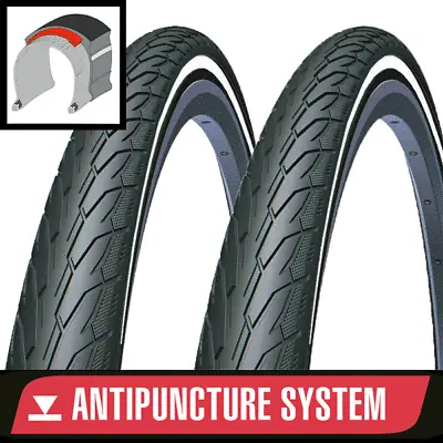 Pair 700 X 28 Anti Puncture Tyres - Hybrid 28c • $69.95