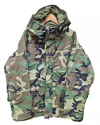 NEW Genuine US Army Woodland Camo Gore-Tex ECWCS Parka Jacket XL Long #15 • £139.95