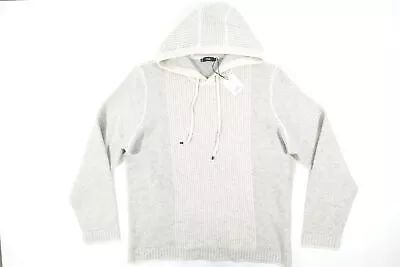 Vince M28286209 Dotted Gray Cream Xl Wool Cashmere Heavy Hoodie Sweater Mens New • $57.60