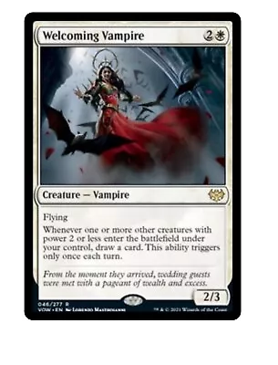 Welcoming Vampire + 10 Random Rares MTG Magic The Gathering Gift Set Lot • $12.88