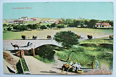 Vintage Postcard - Cantonment शिविर MHOW महू Madhya Pradesh INDIA (IND1-7a) • £2.25