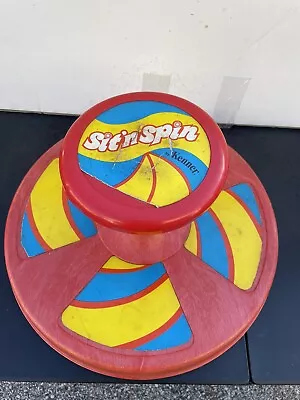 1973 Tonka Playskool Sit 'n Spin Child Ride On Spin Toy  Red Vintage • $20