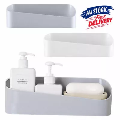 Bathroom Storage Basket Holder Shelf Shower Caddy Shampoo Suction Cup Rack • $14.89