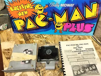 PAC-MAN / MS. PAC-MAN To Plus Arcade Machine Conversion Kit With Marquee • $115