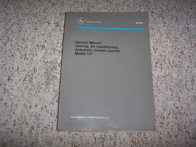 1986-1989 Mercedes Benz 560SL Heating & AC Shop Service Repair Manual 1987 1988 • $209.61