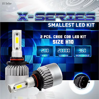 200W 20000LM CREE LED 6000K White Fog Light Conversion Kit Bulbs - H10 9145 9140 • $14.79