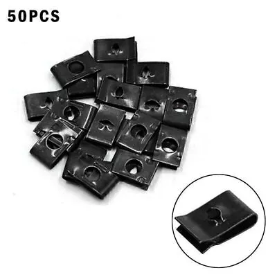 50Pcs Spring Type U Nuts Car Body Door Fender Panel Fastener Screw Metal Clips • $8.20