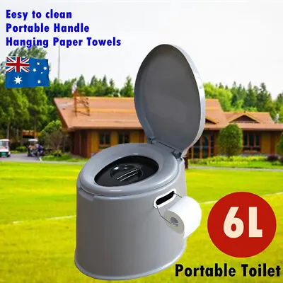 $40.89 • Buy 6L Outdoor Portable Toilet Camping Potty Caravan Travel Camp Boating Tent Hiking