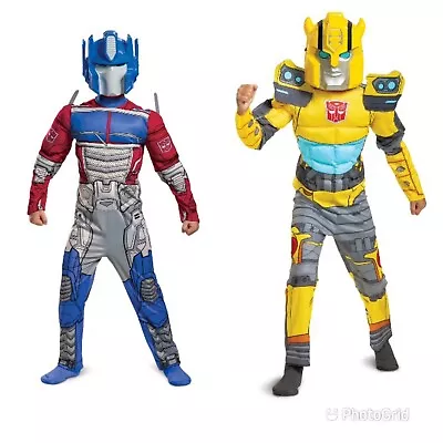 $19.99 • Buy Boys Transformers Optimus/Bumblebee Costume W/Mask By Disguise Sizes S/M/L NEW