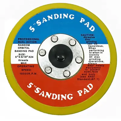 New 5  HOOK And LOOP FACE SANDING PAD For DA SANDER PALM D/A High Quality USA • $4.69
