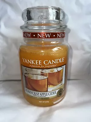 Yankee Candle Large Jar Honeycrisp Apple Cider 22oz 623g A Burners Dream • £25.16