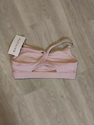 Athleta Vital Bra L Large A-C Begonia Pink NWT • $30