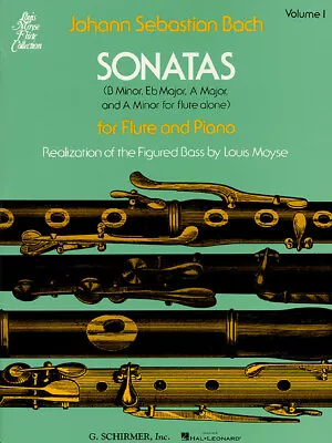 Bach Sonatas For Flute And Piano Vol 1 Late Intermediate Sheet Music Book • $14.99