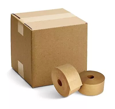Reinforced Tapes Water Activated Gummed Paper Tape 3  X 375' 8 Rolls • $201.16