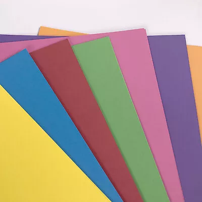 A4 Bright Card 70 Sheets Mixed Bright Coloured Card 160gsm 7 Colours Craft Card • £5.69