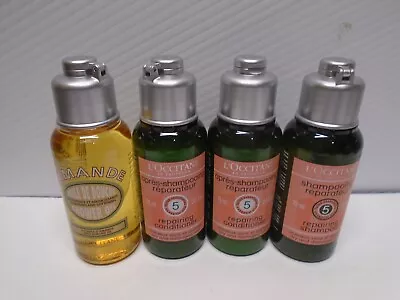 Repairing Shampoo Conditioner (x2) Amande Shower Oil NEW L'occitane Lot Of 4 • $23.93